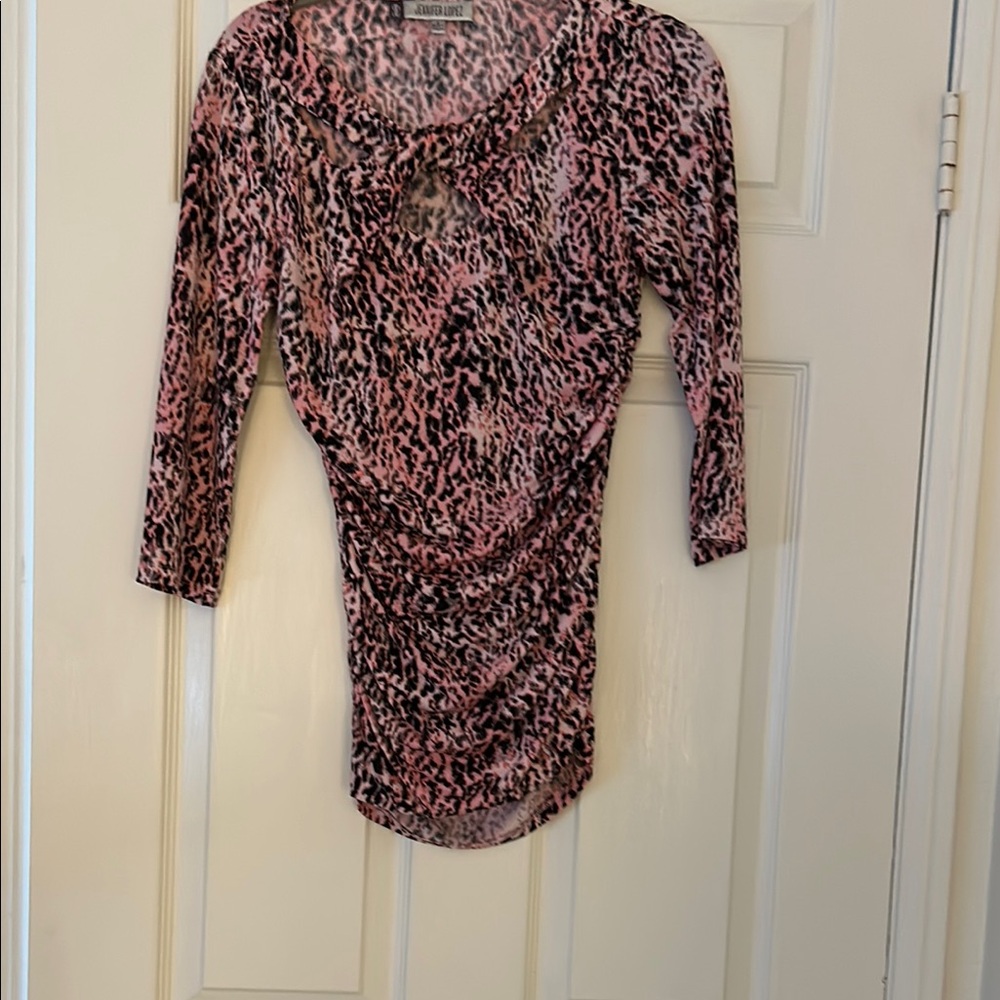 Animal print blouse